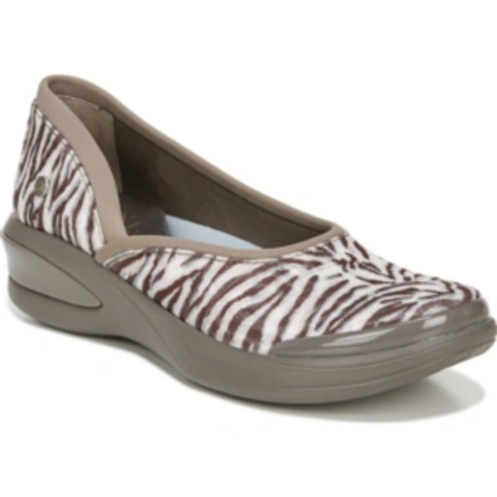 Bzees Women's‎ Black Purple Fusion Casual Slip-On Shoes Size US 7M